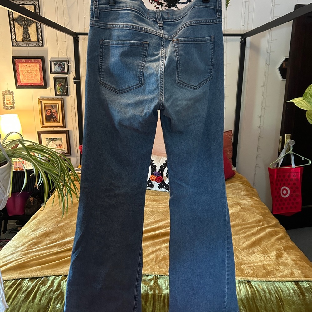 Free People Blue Flare Jeans - Picture 4 of 4
